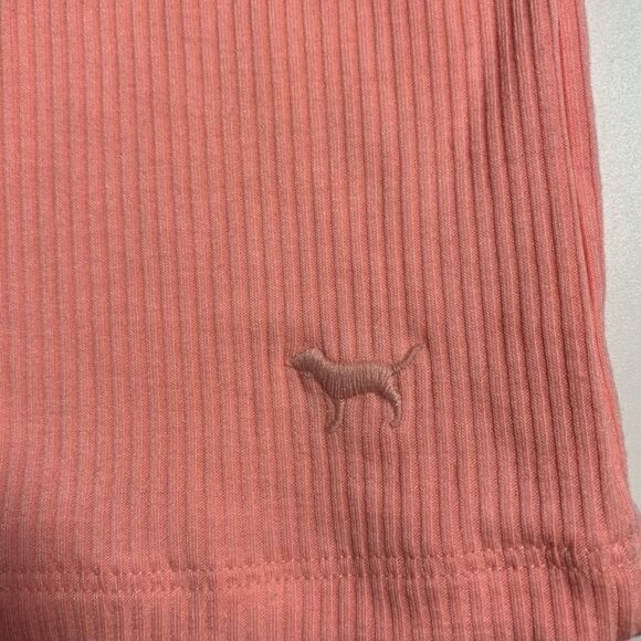 VS PINK Perfect Crew Tee Size XS Melon - Picture 2 of 4